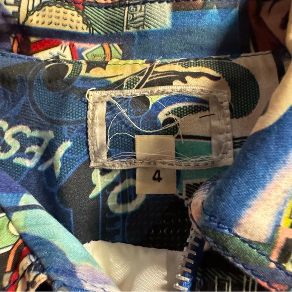 Alberto Makali size 4 bell sleeve comic‎ book cartoon crop jacket - Picture 4 of 10